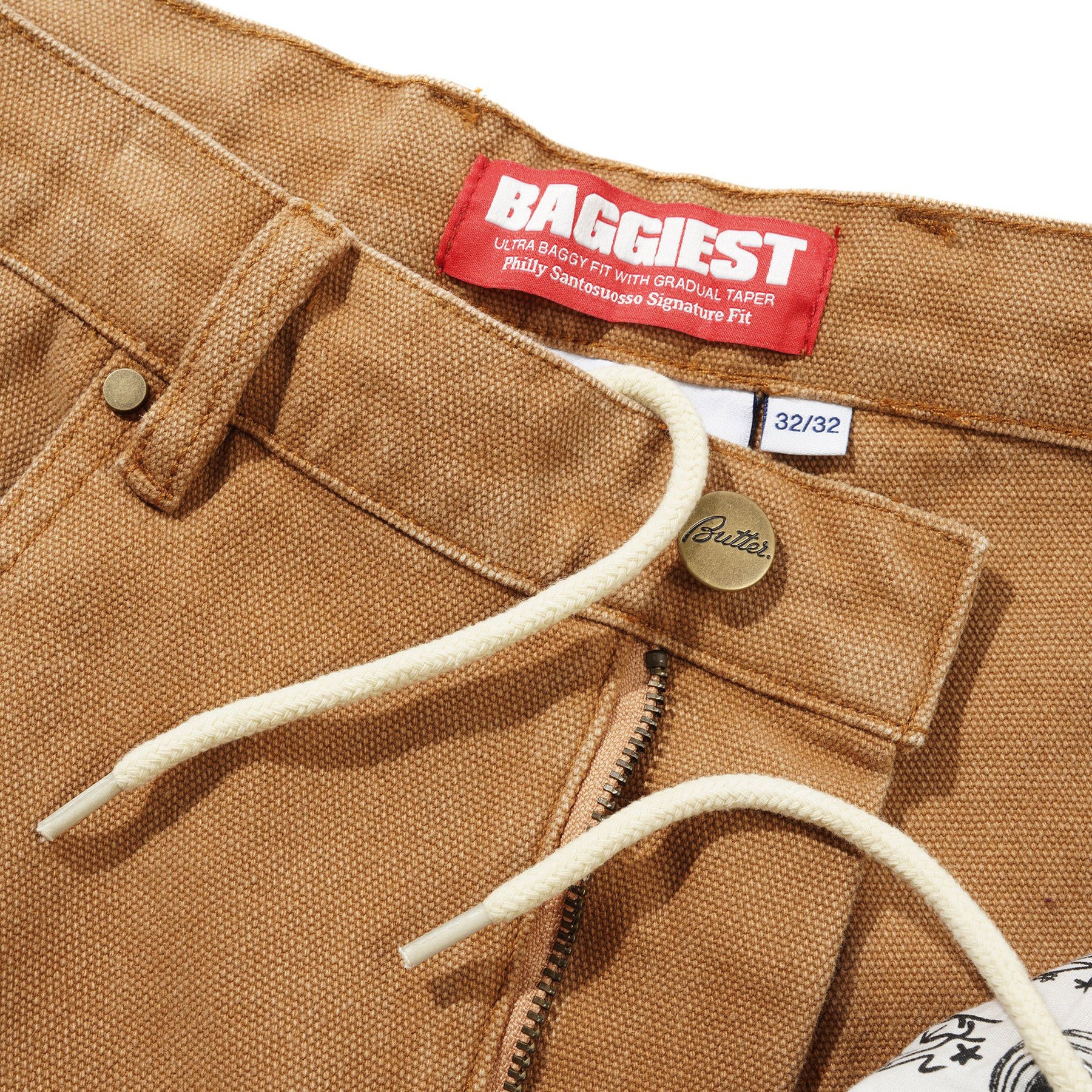 Butter Goods Santosuosso Duck Canvas Denim Jeans Brown