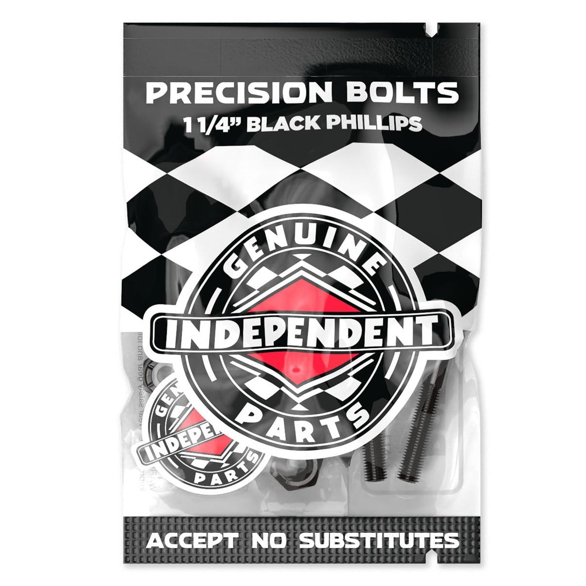 Independent Genuine Parts Black Hardware Phillips 1.25"