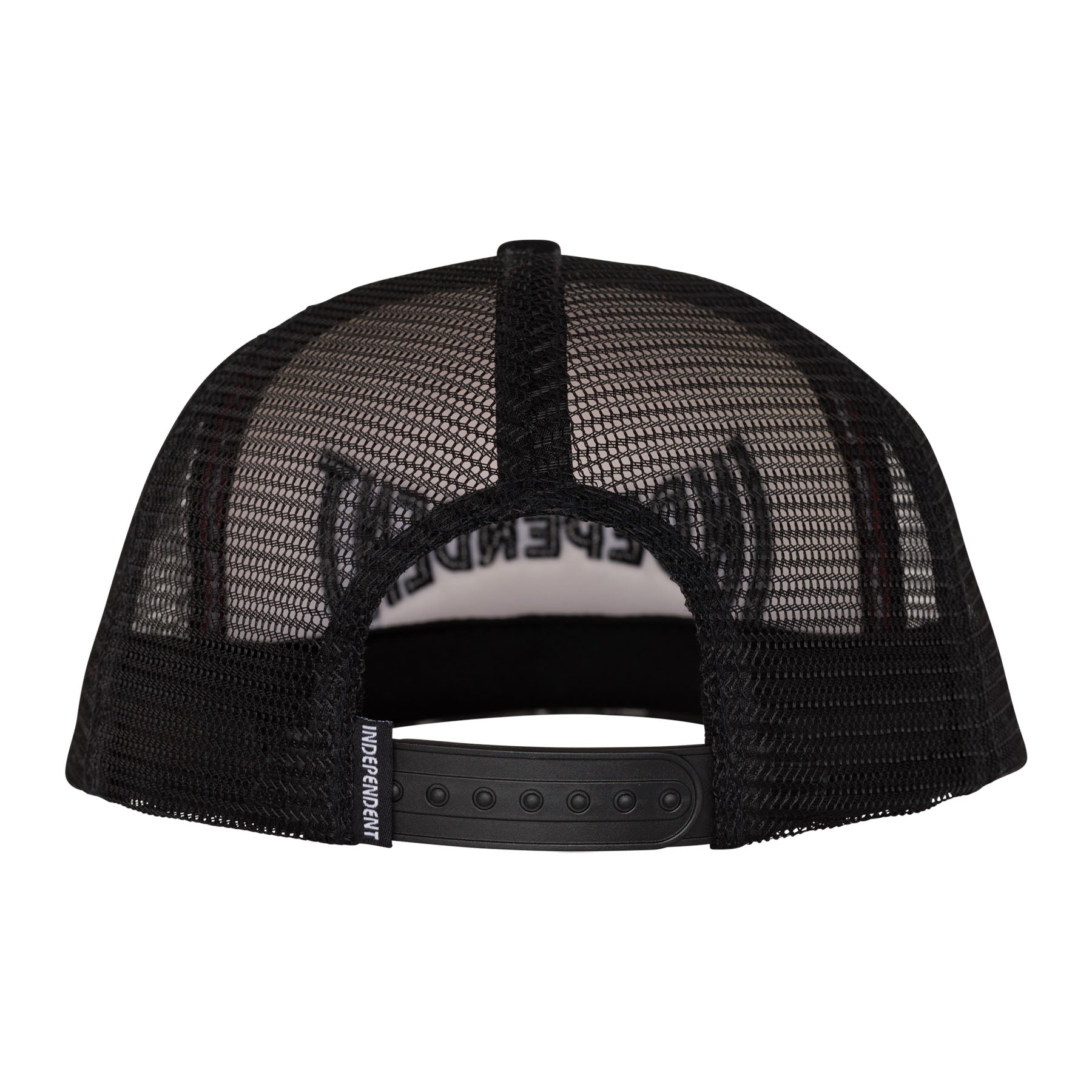 Independent Span Mesh Trucker High Profile Hat White/Black