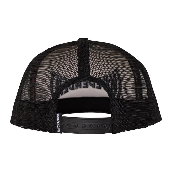 Independent Span Mesh Trucker High Profile Hat White/Black