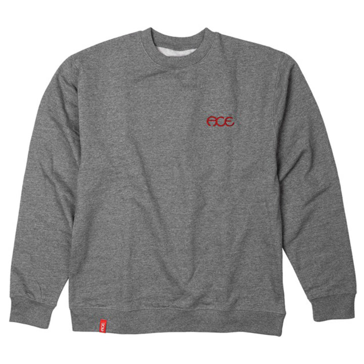 Ace Crewneck Sweatshirt Hutch Grey/Red
