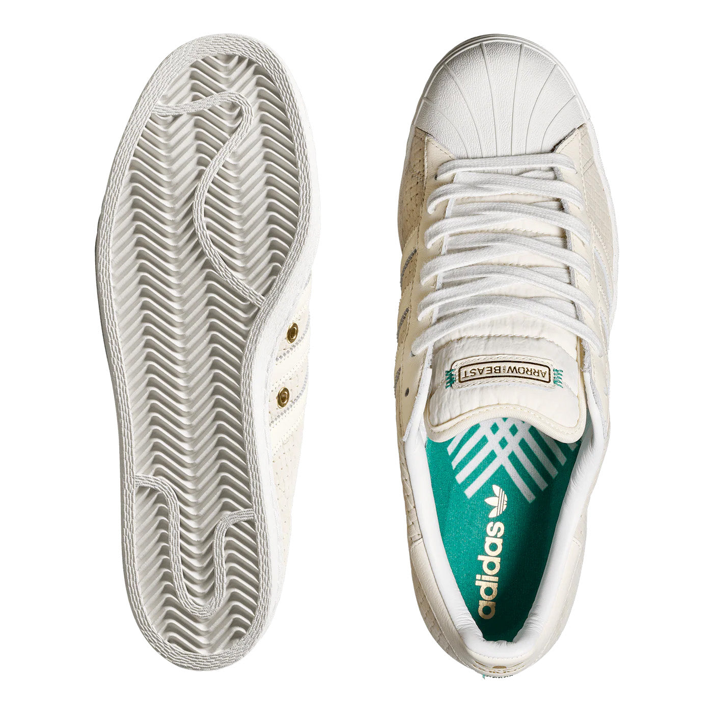 adidas x Arrow &amp; Beast Superstar ADV Wonder White/Crystal White