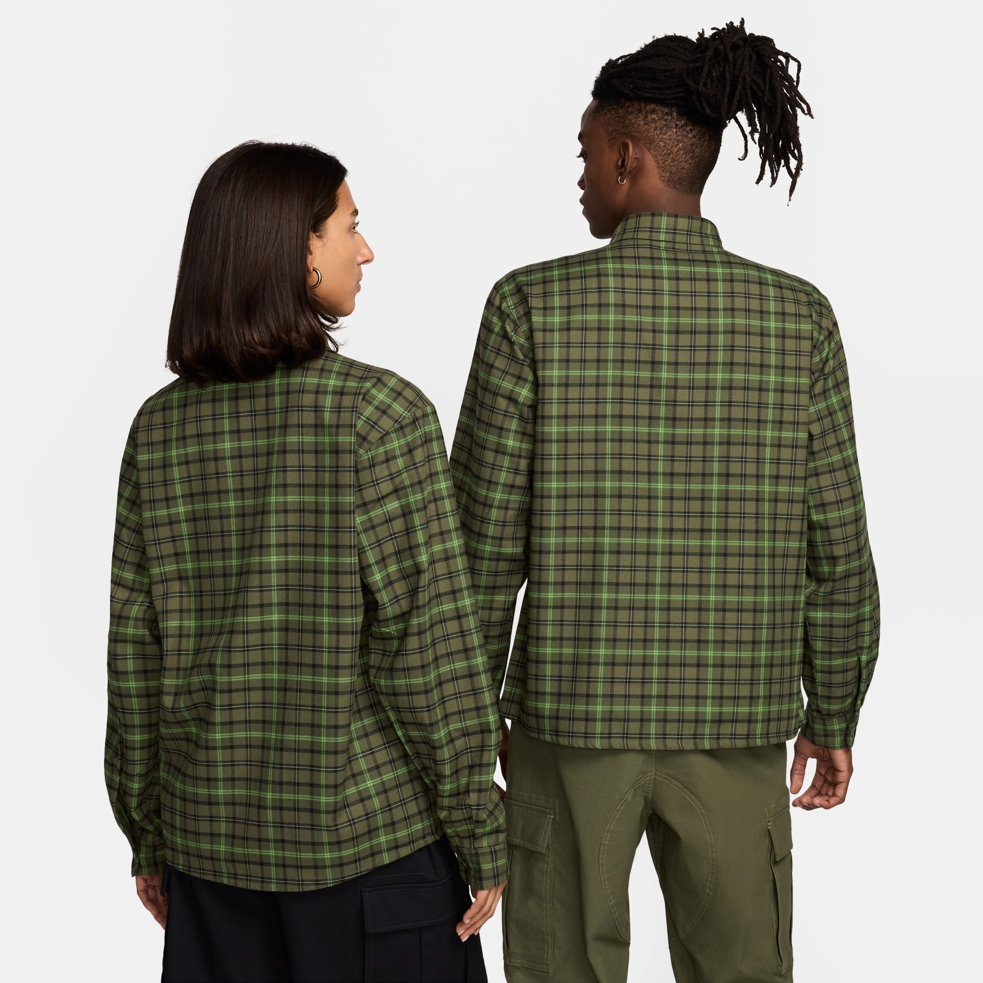 Nike SB Flannel Shirt Medium Olive/Cargo Khaki