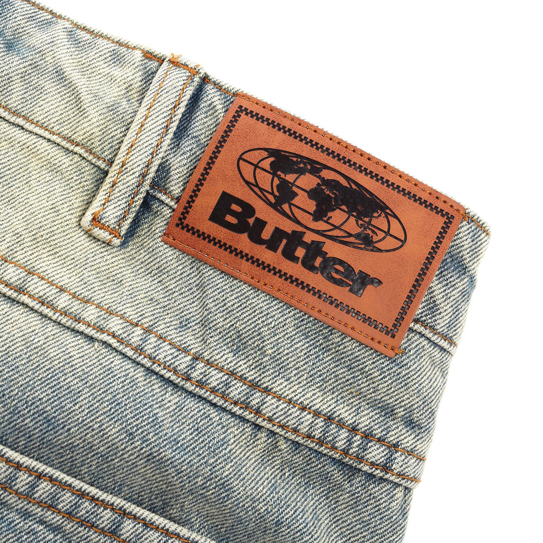 Butter Goods Ace Denim Jeans Distressed Light Blue