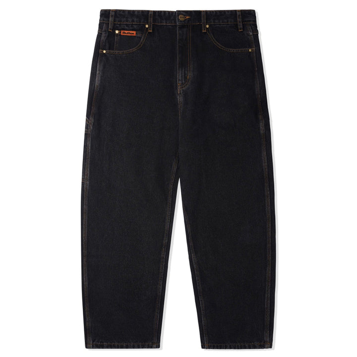 Butter Goods Baggy Denim Jeans Washed Black 25