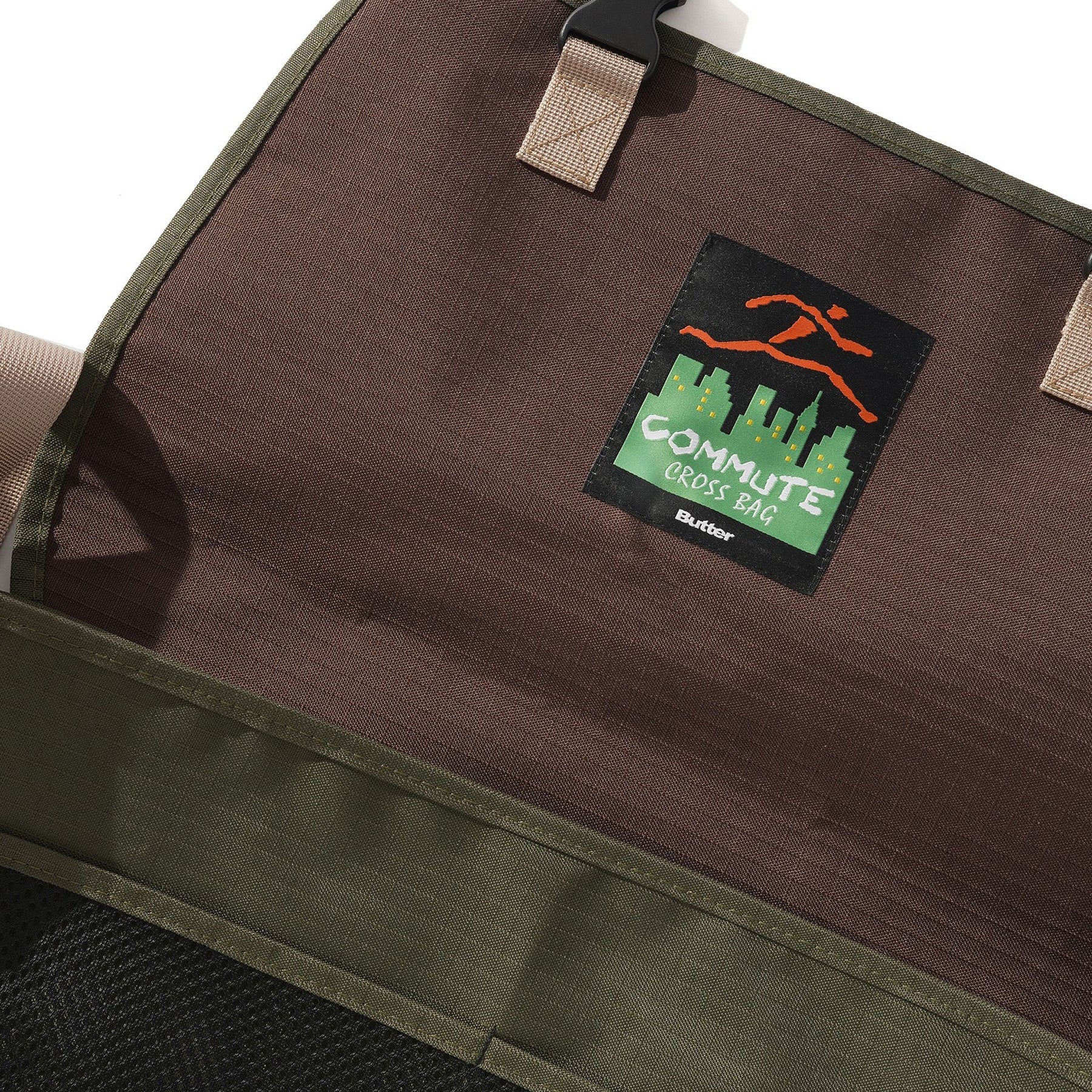 Butter Goods Black Commute Bag Olive/Khaki Ripstop
