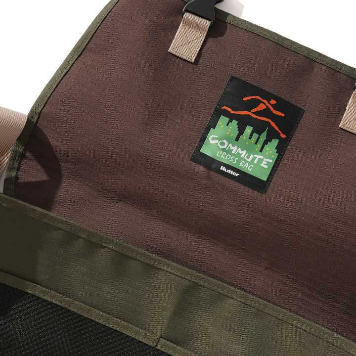 Butter Goods Black Commute Bag Olive/Khaki Ripstop