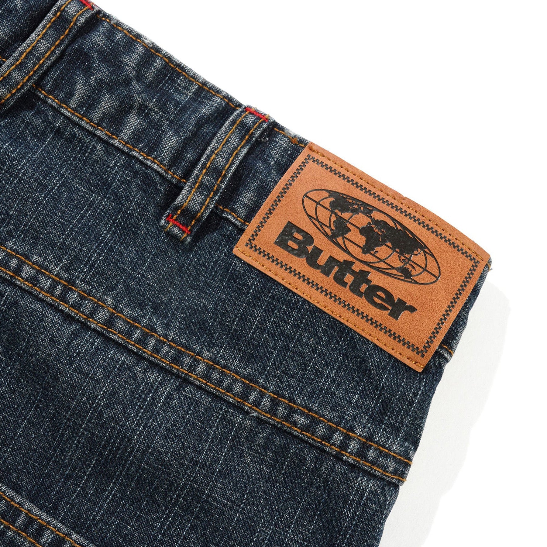 Butter Goods Blotch Denim Jeans Streaky Navy