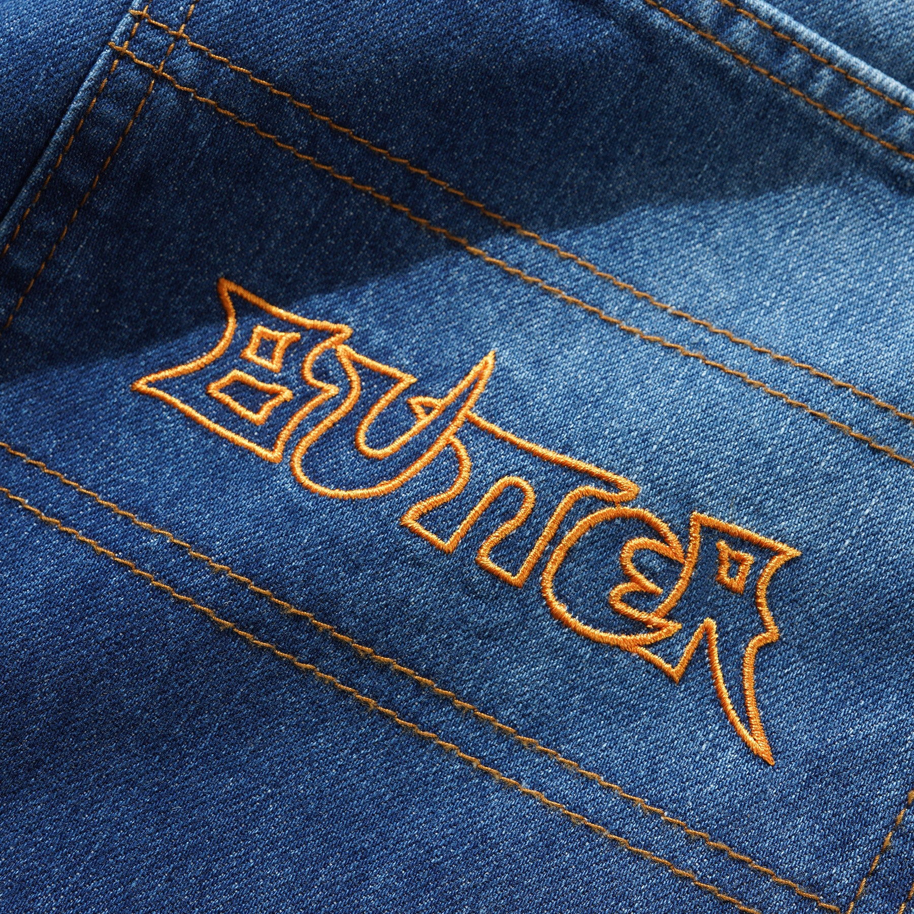 Butter Goods Encounter Denim Shorts Washed Slub Blue