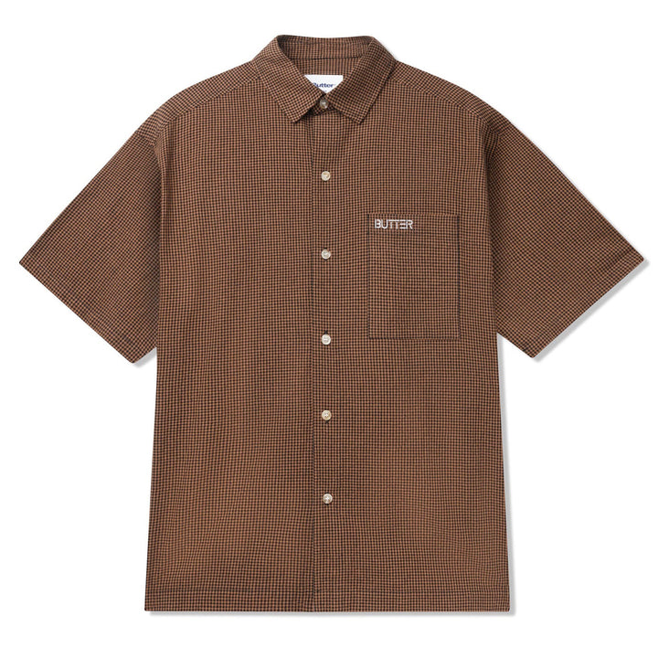 Butter Goods Equipt SS Plaid Shirt Brown