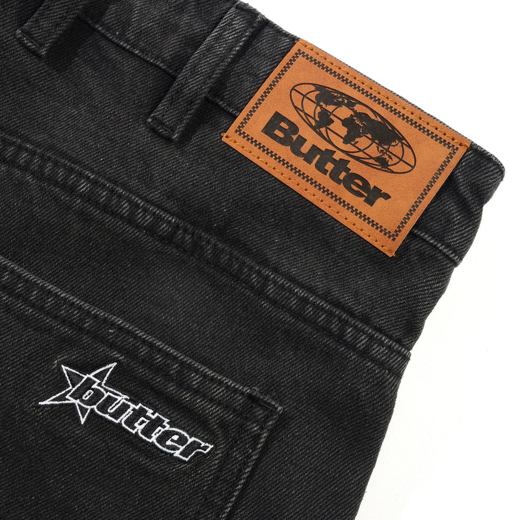 Butter Goods Racer Denim Jeans Faded Black