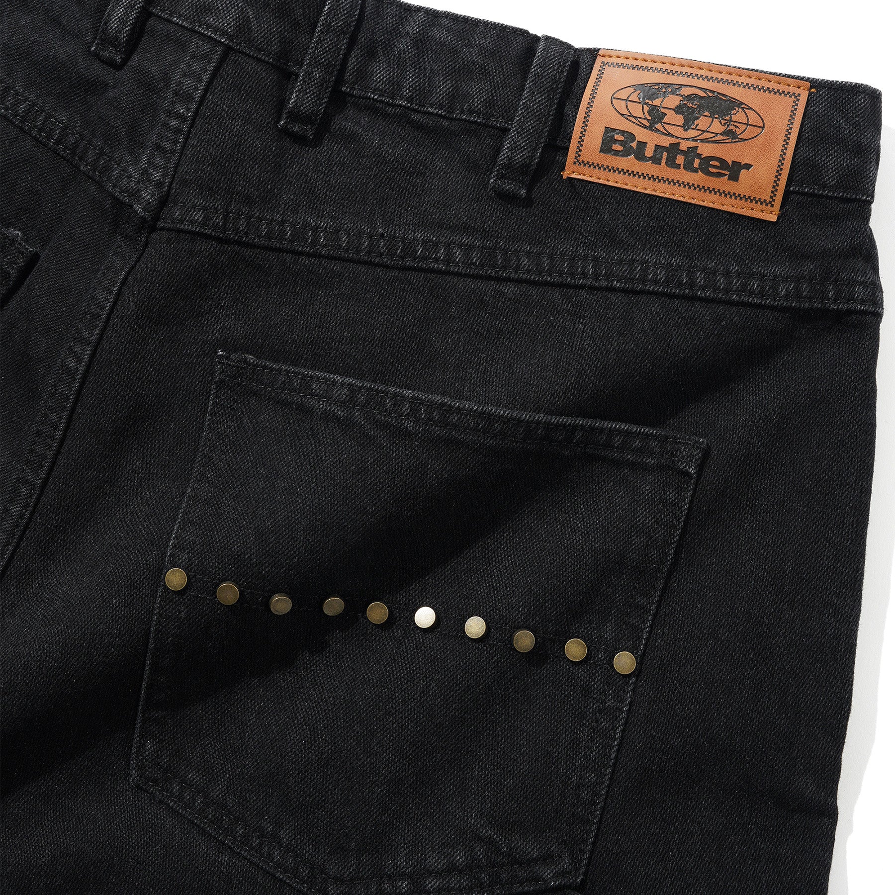 Butter Goods Rivet Denim Jeans Washed Black