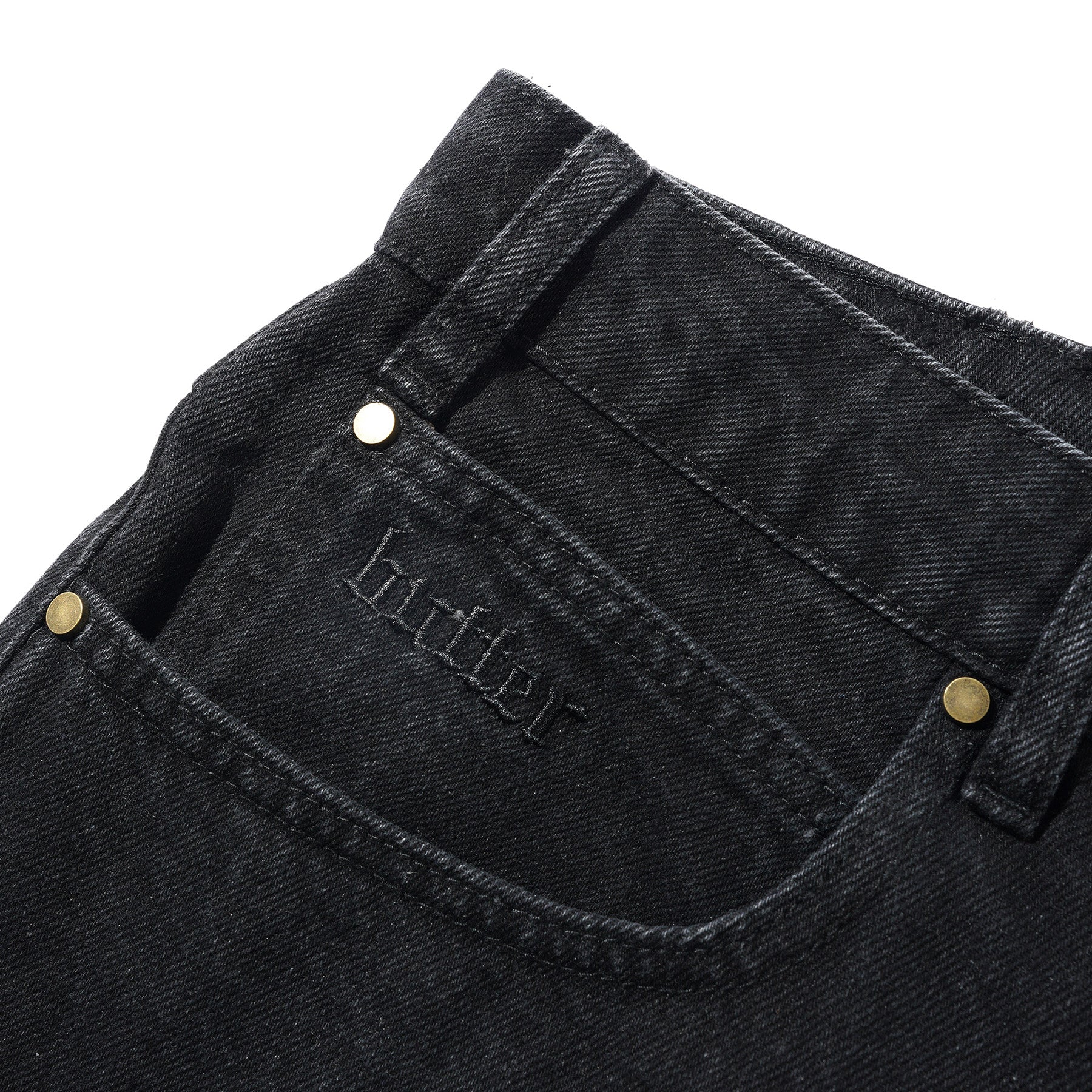 Butter Goods Rivet Denim Jeans Washed Black