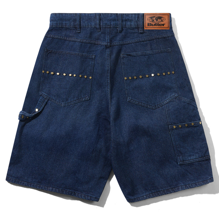 Butter Goods Rivet Denim Shorts Raw Indigo