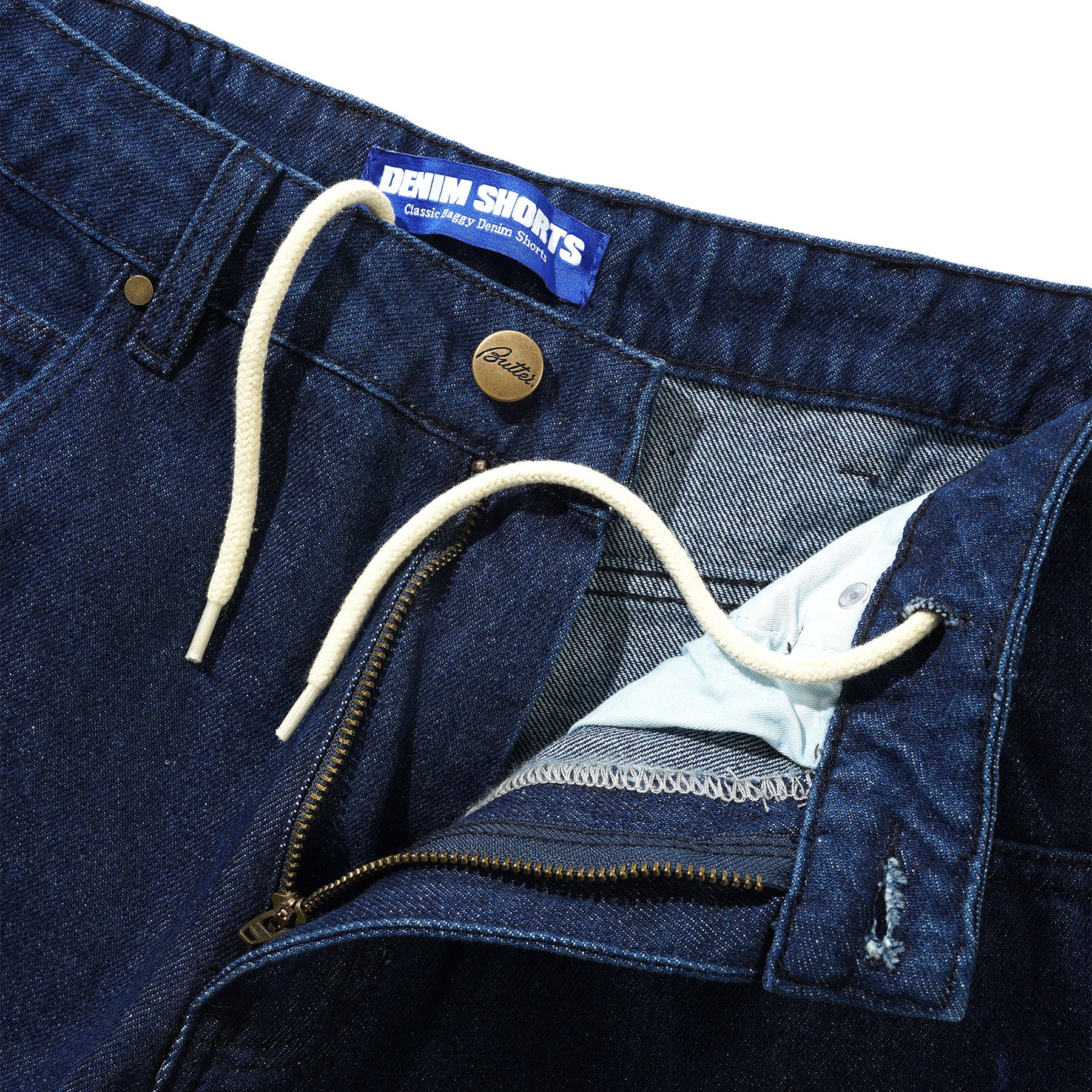 Butter Goods Rivet Denim Shorts Raw Indigo