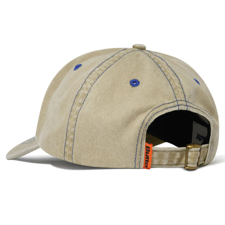 Butter Goods Rounded Logo 6 Panel Cap Washed Sand