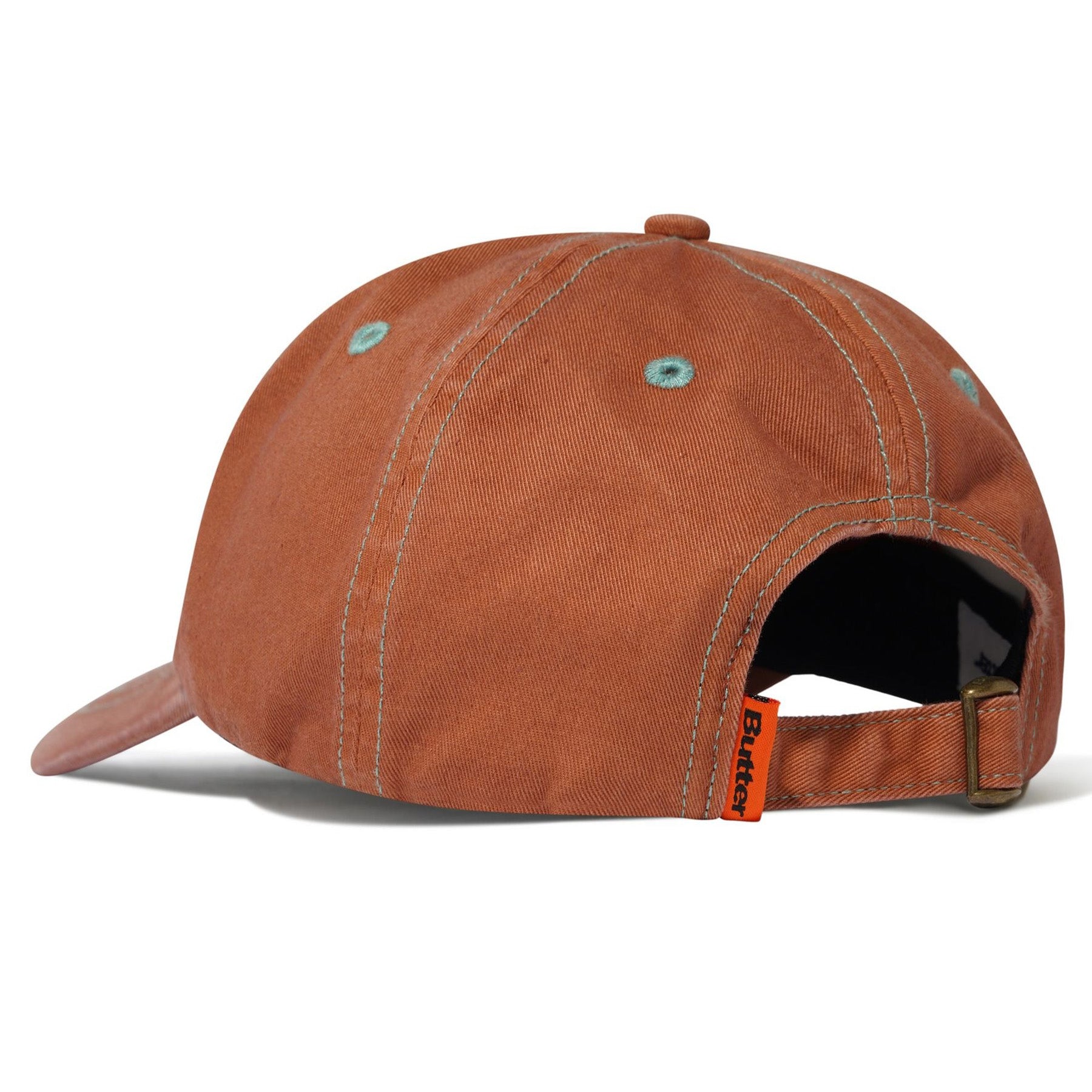 Butter Goods Rounded Logo 6 Panel Cap Washed Sangria