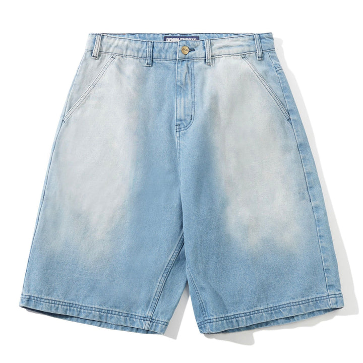 Butter Goods Scribble Denim Shorts Faded Light Blue