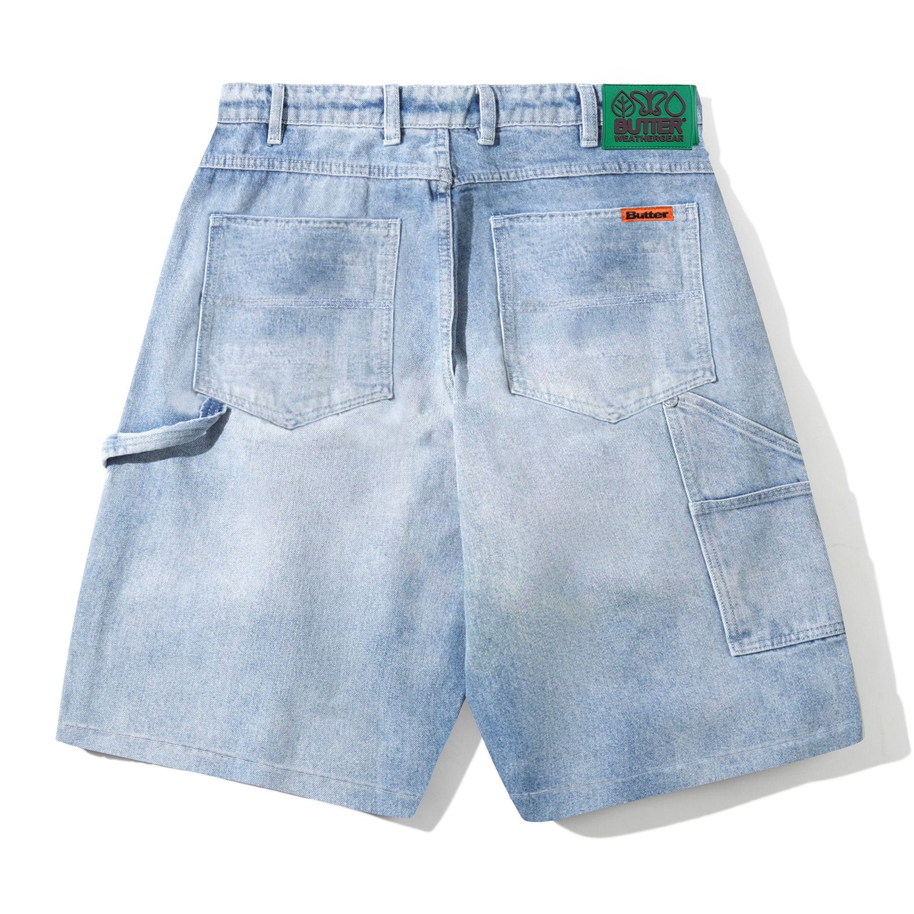 Butter Goods Weathergear Denim Shorts Faded Blue