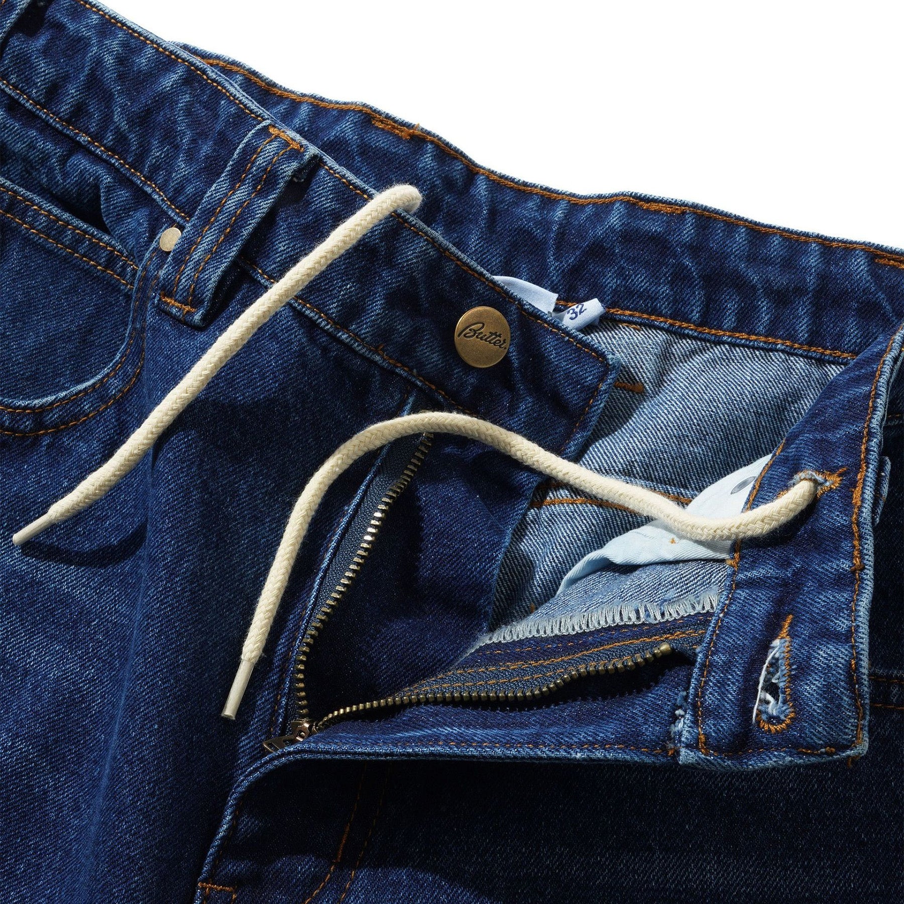 Butter Goods Weathergear Denim Shorts Repaired Indigo