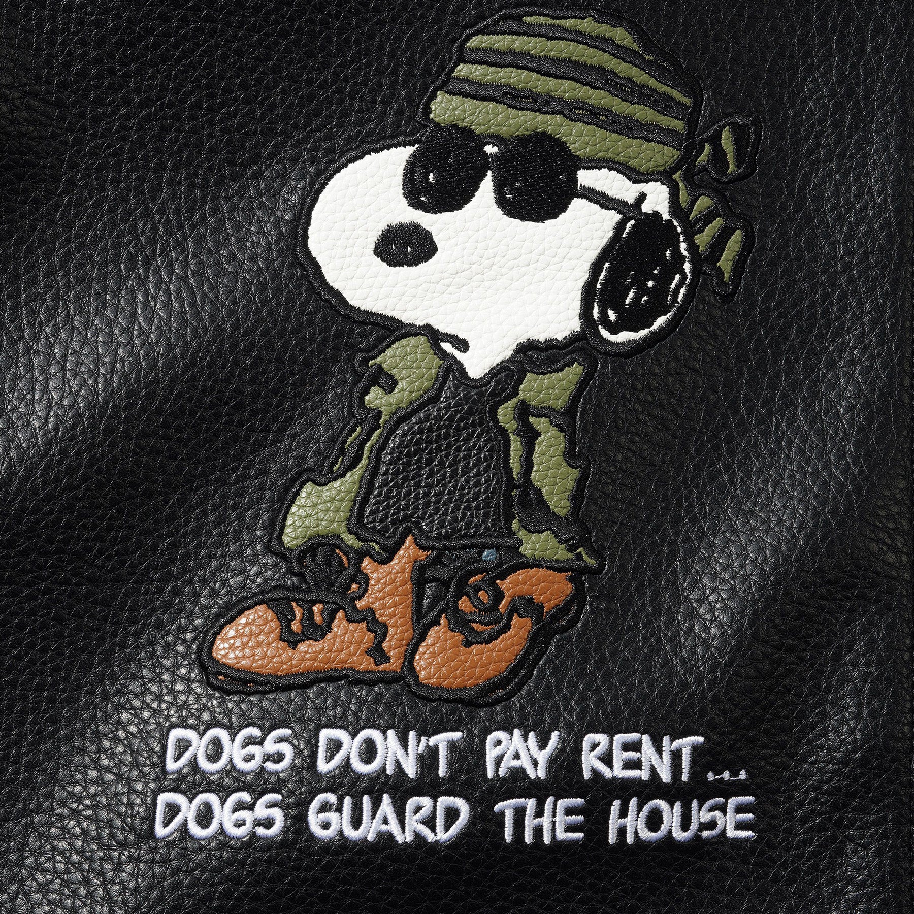 Butter Goods x Peanuts Guard Dog Jacket Black