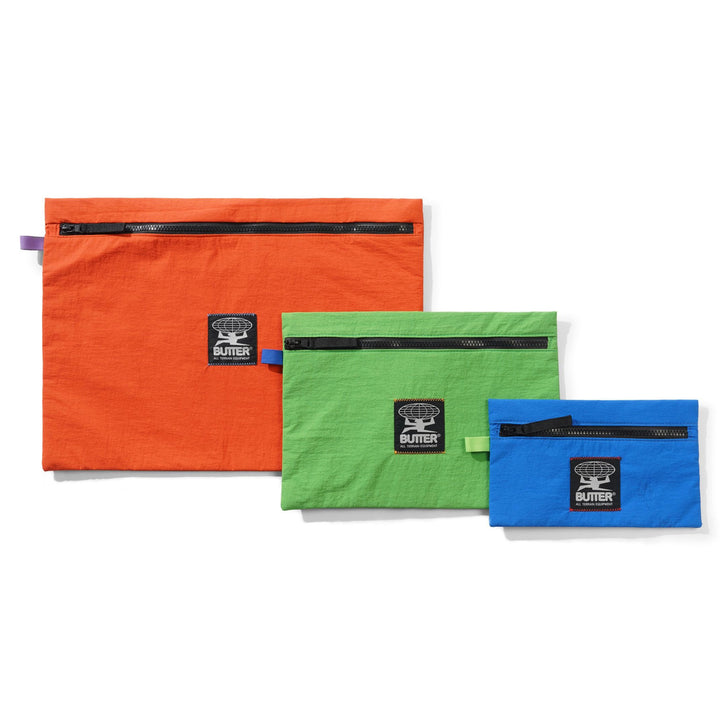 Butter Goods Zip Pouch Set Multicolor
