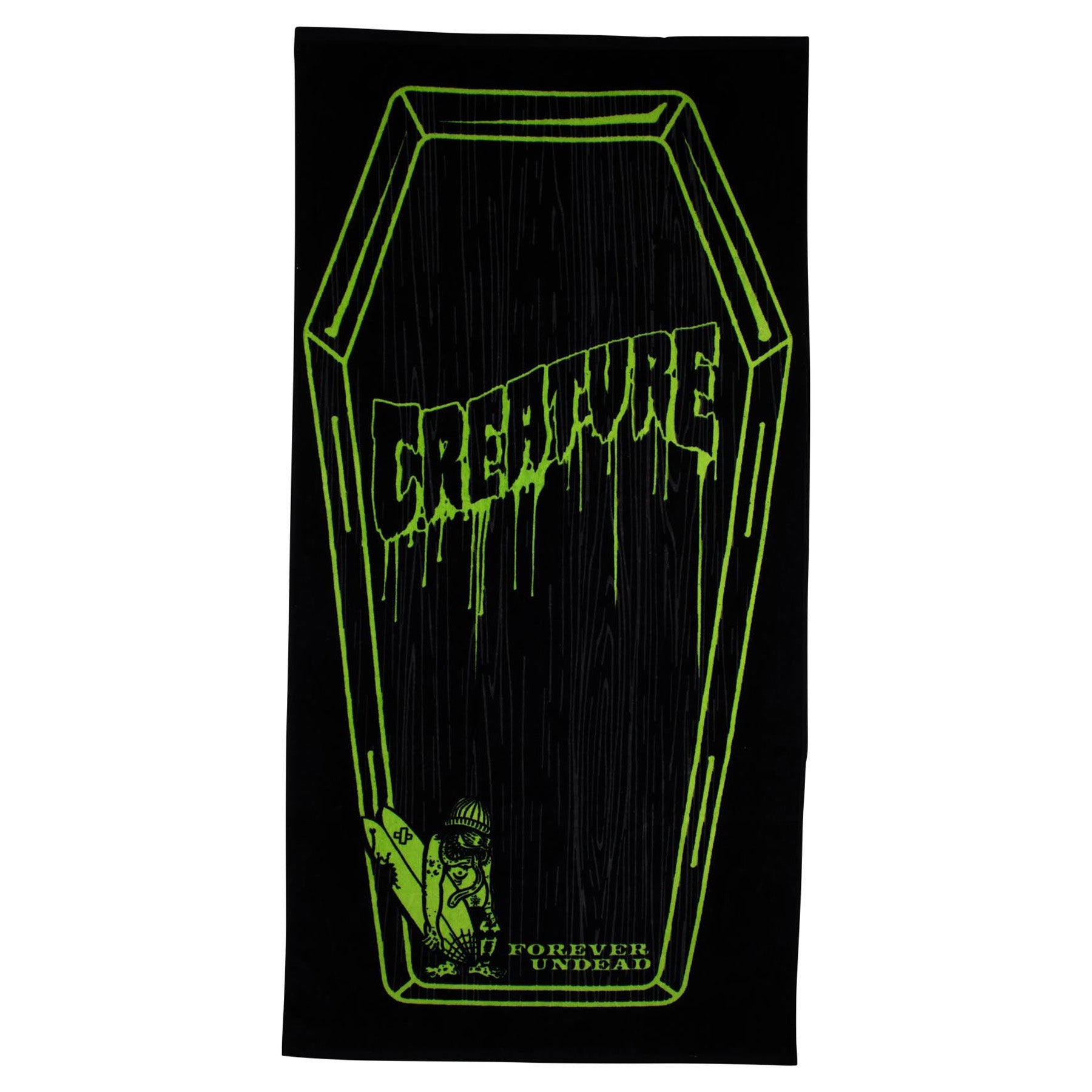 Creature Coffin Towel Black
