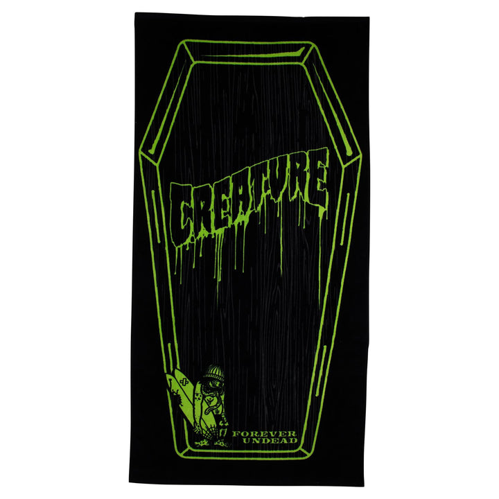Creature Coffin Towel Black