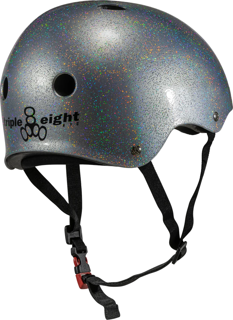 Triple 8 The Certified Sweatsaver Helmet Silver Glitter