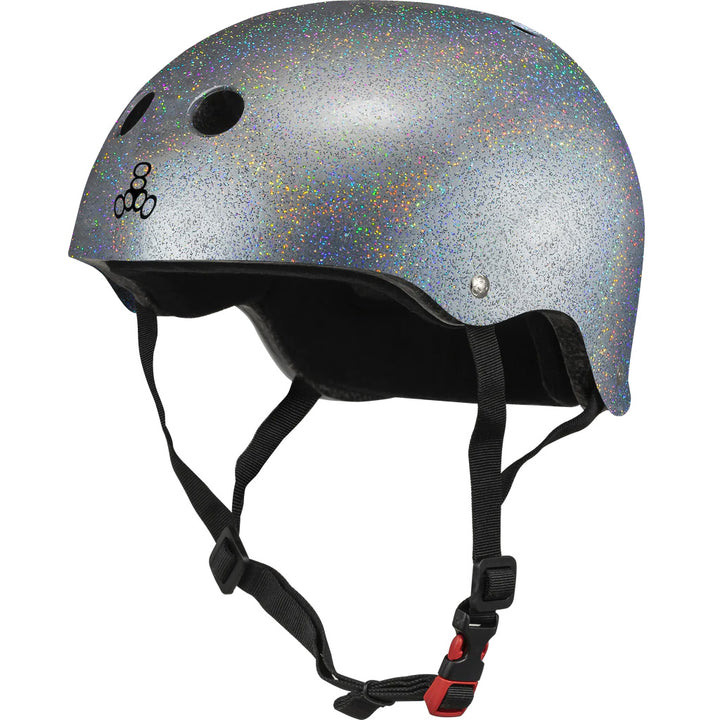 Triple 8 The Certified Sweatsaver Helmet Silver Glitter