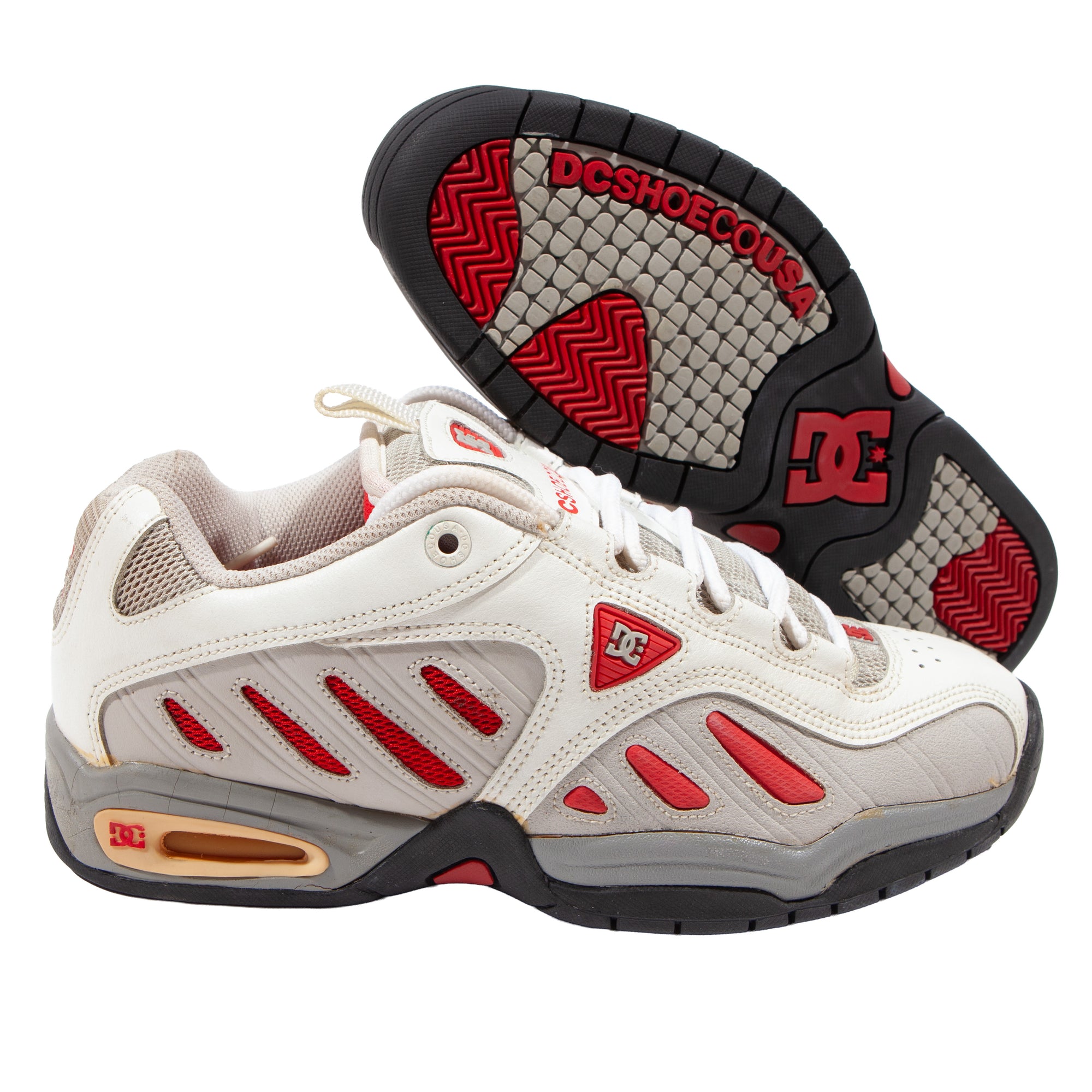 Overripe DC Shoes Tactic White/Red Size 9 SAMPLE (2000)
