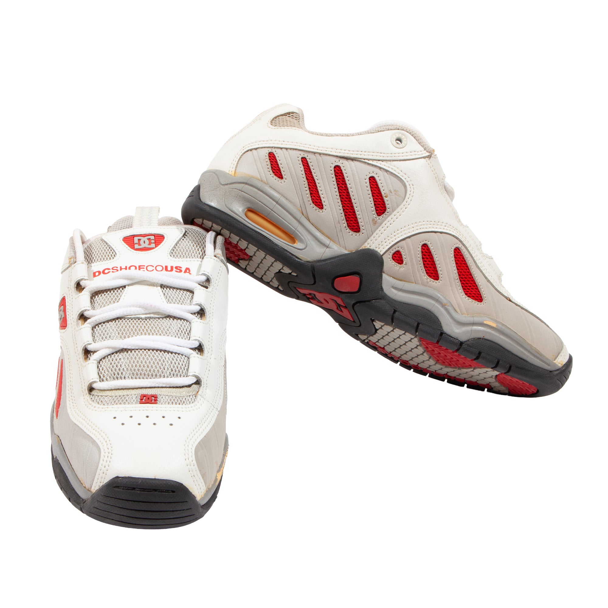 Overripe DC Shoes Tactic White/Red Size 9 SAMPLE (2000)