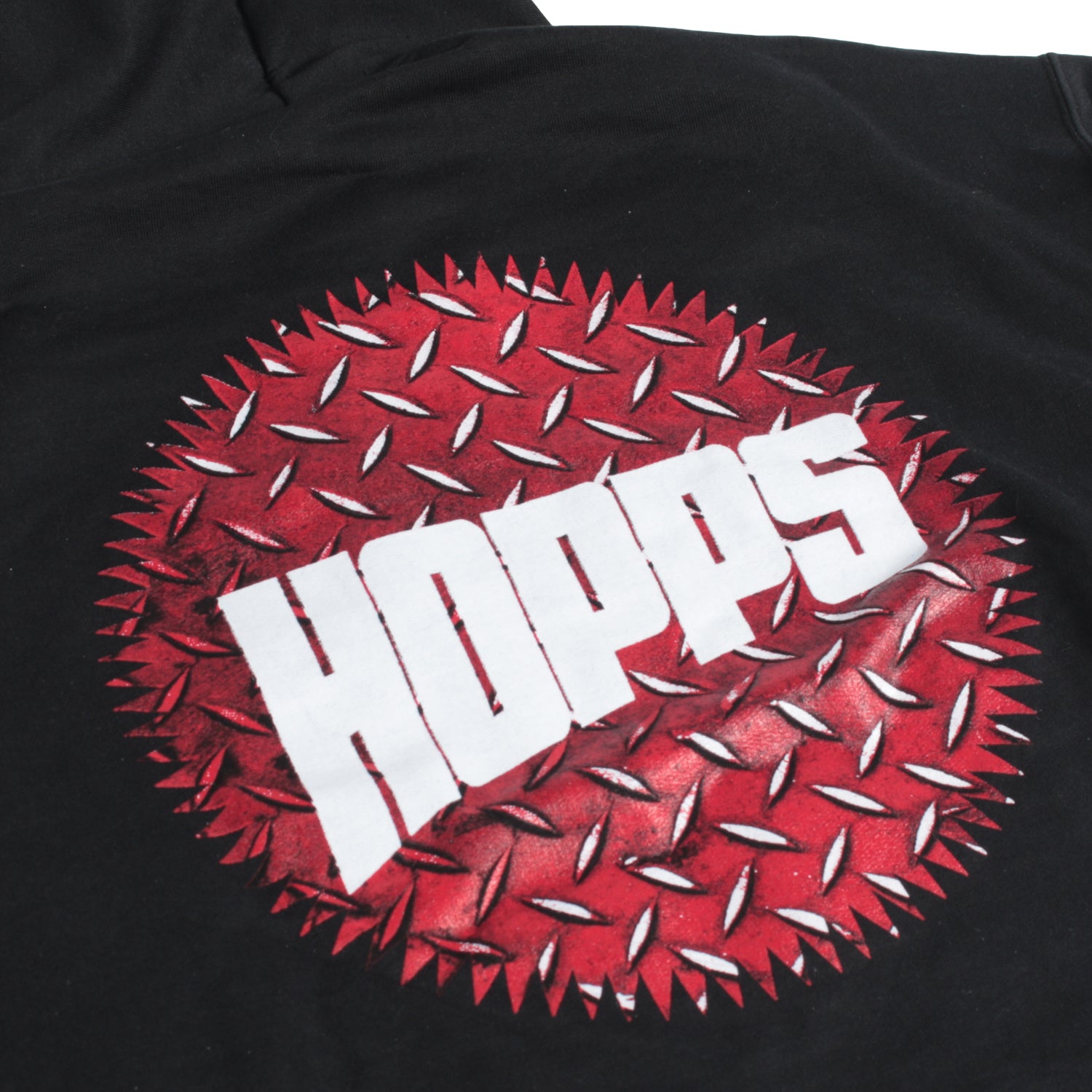 Hopps Red Diamondplate Hoodie Black