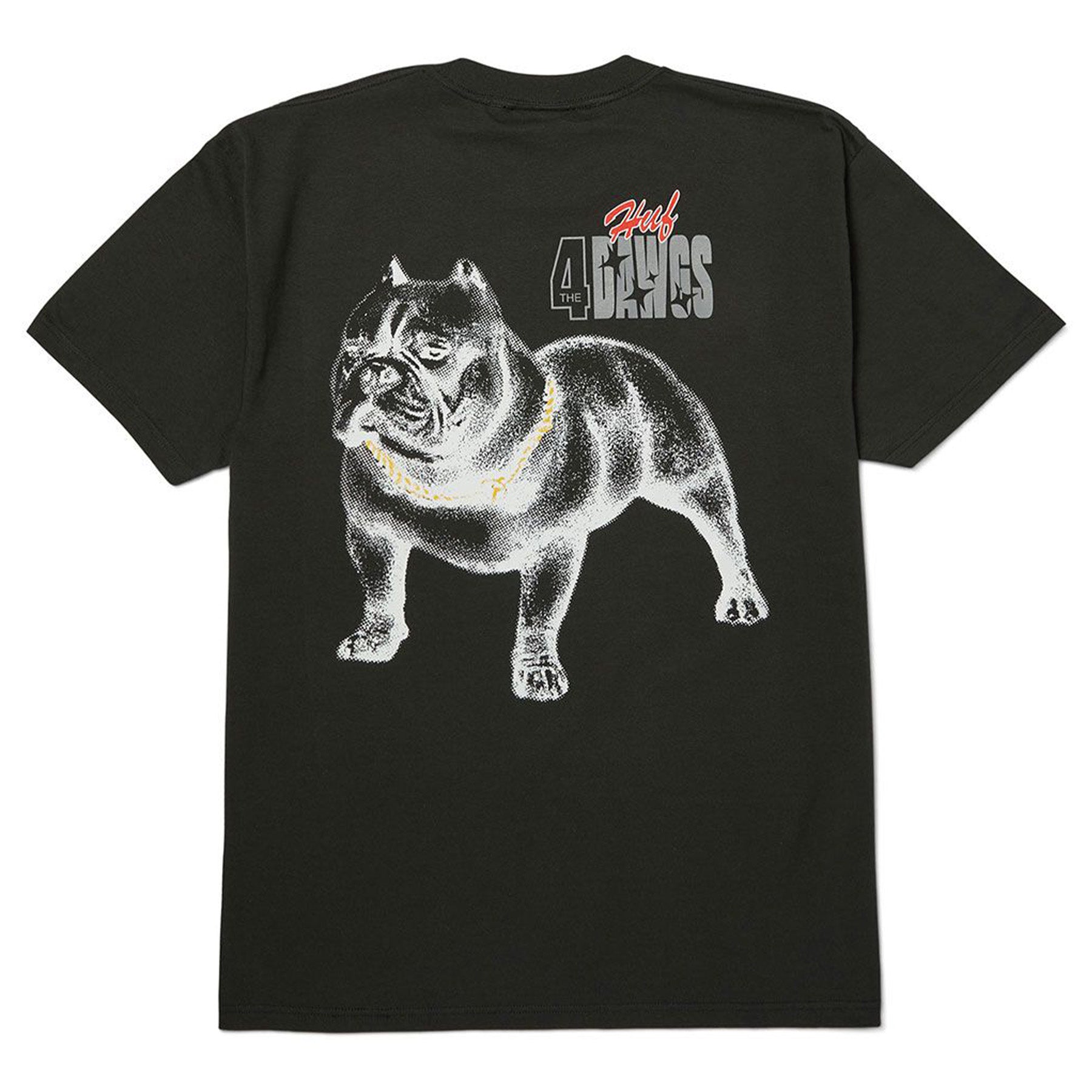Huf 4 The Dawgs Tee Vintage Black