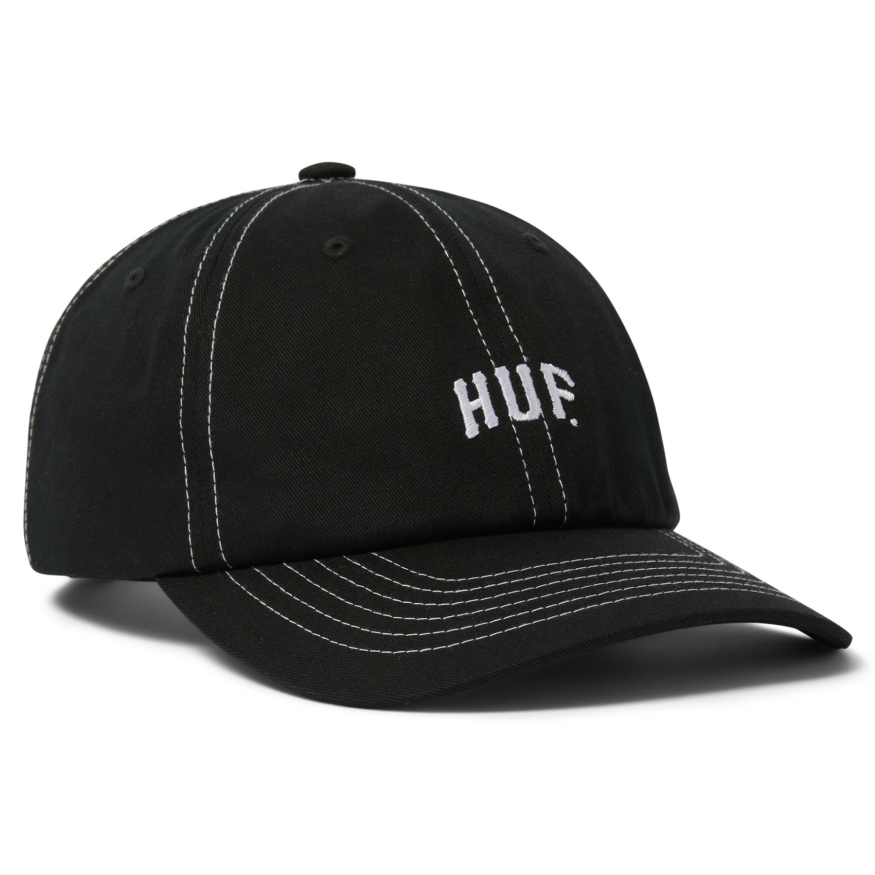 Huf Arch Logo 6 Panel Hat Black