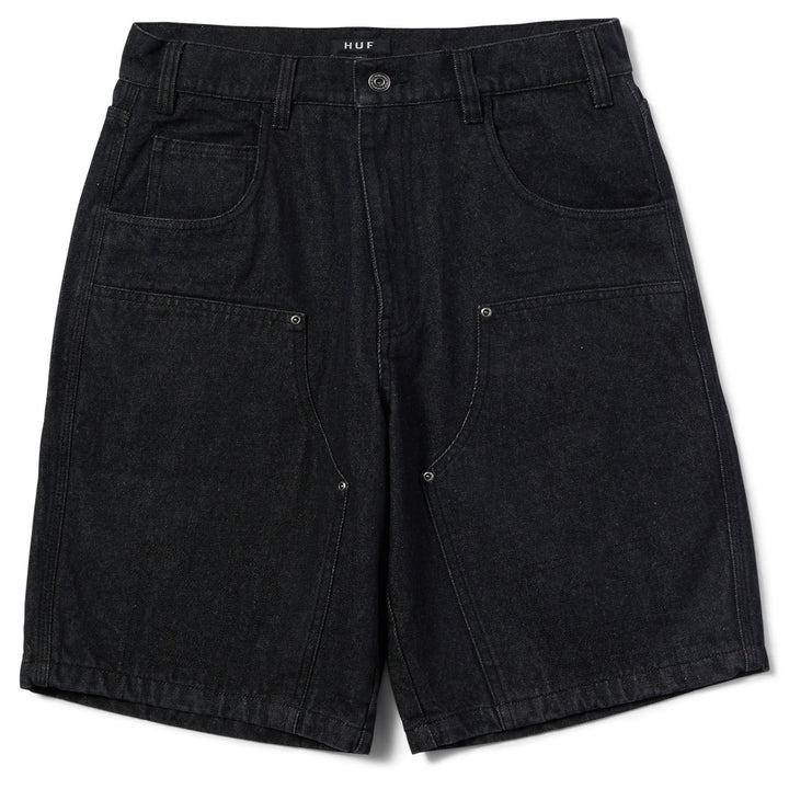 Huf Classic H Double Knee Denim Short Black