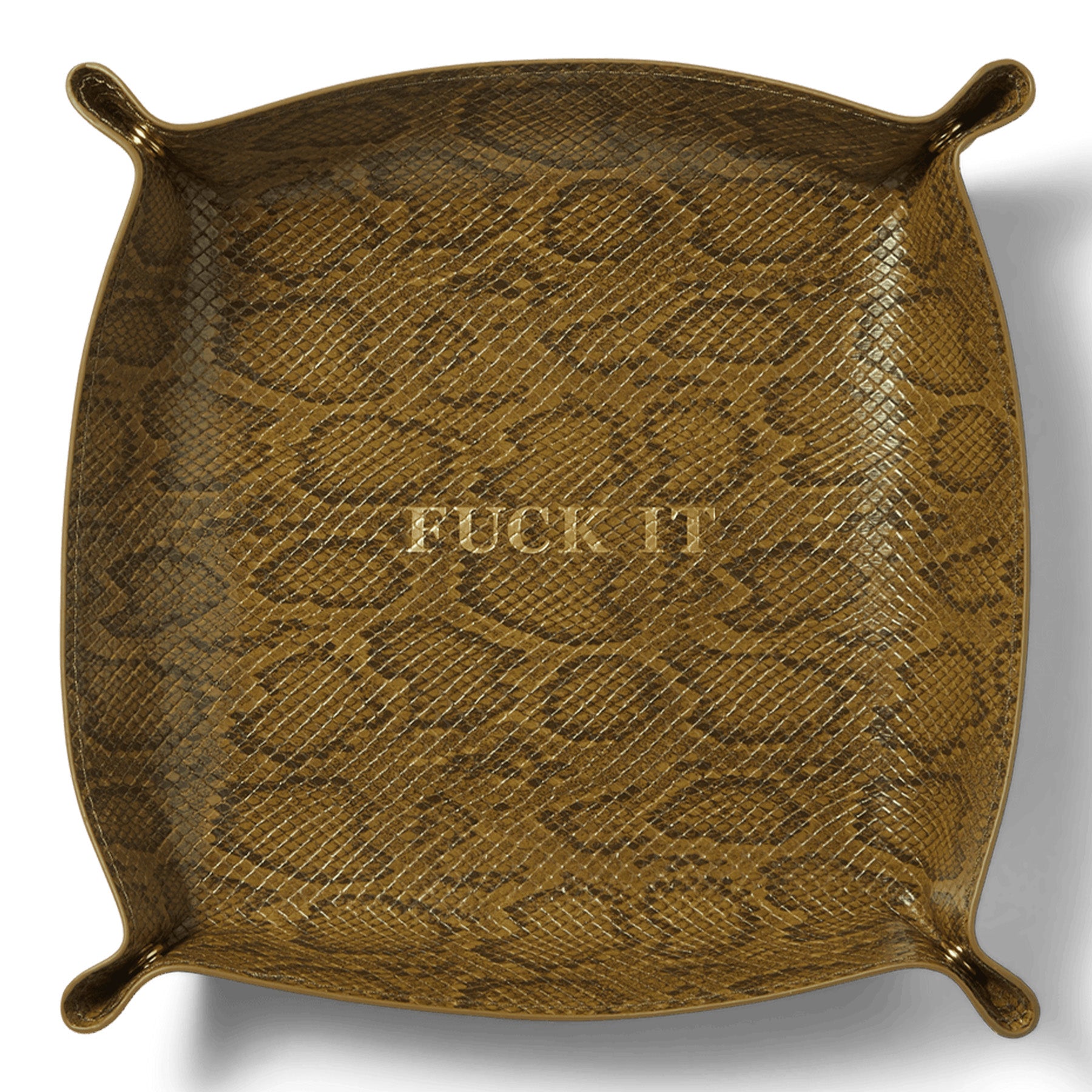 Huf Fuck It Snakeskin Catchall Green