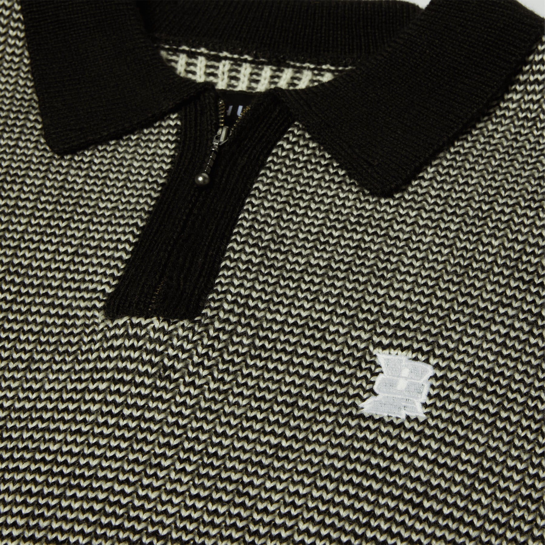 Huf Megablast Two Tone Waffle Sweater Black/White