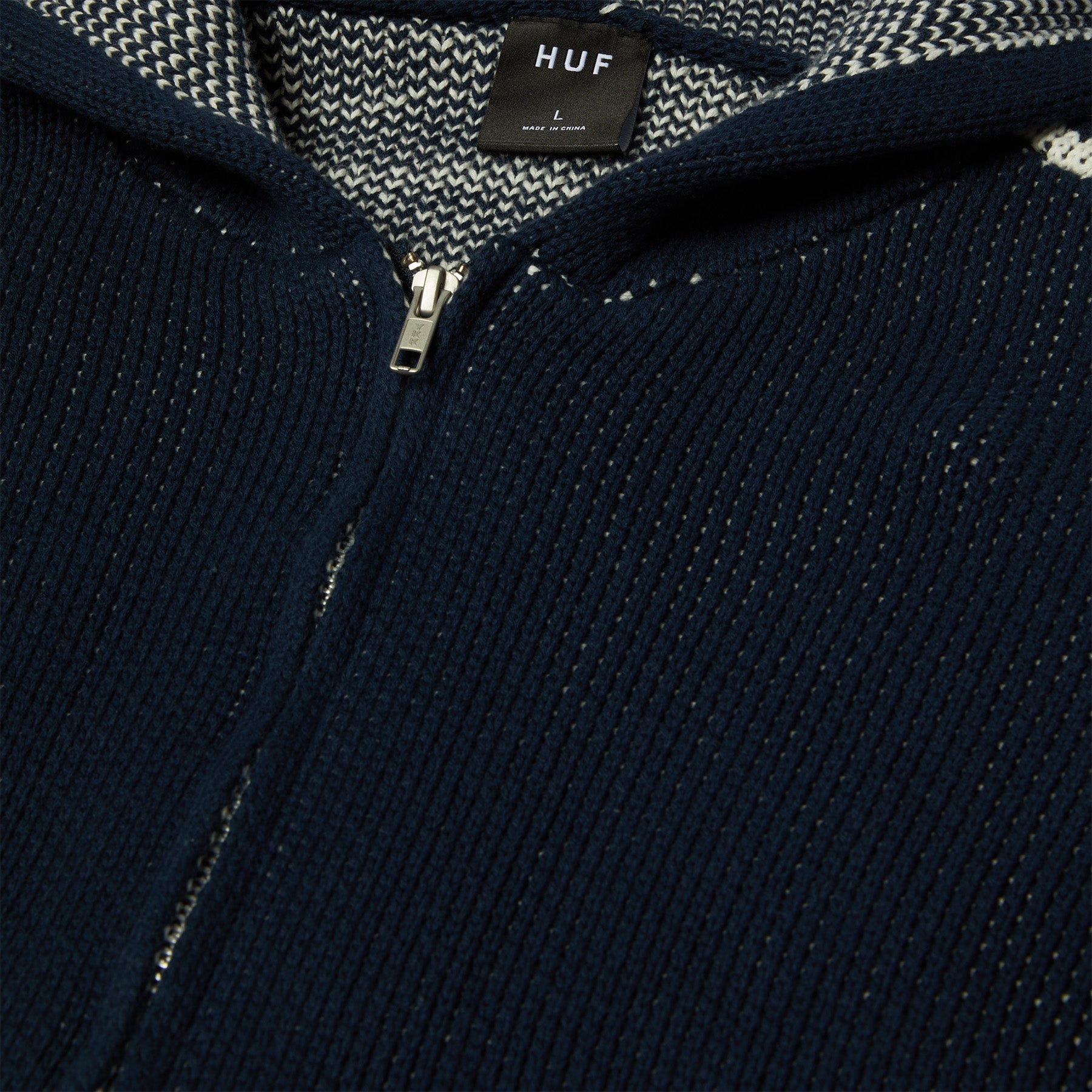 Huf Token Zip Hooded Sweater Navy