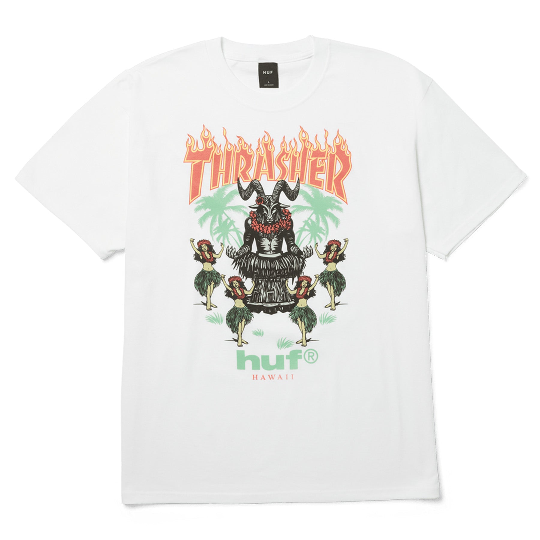 Huf x Thrasher Goat Luau Tee White