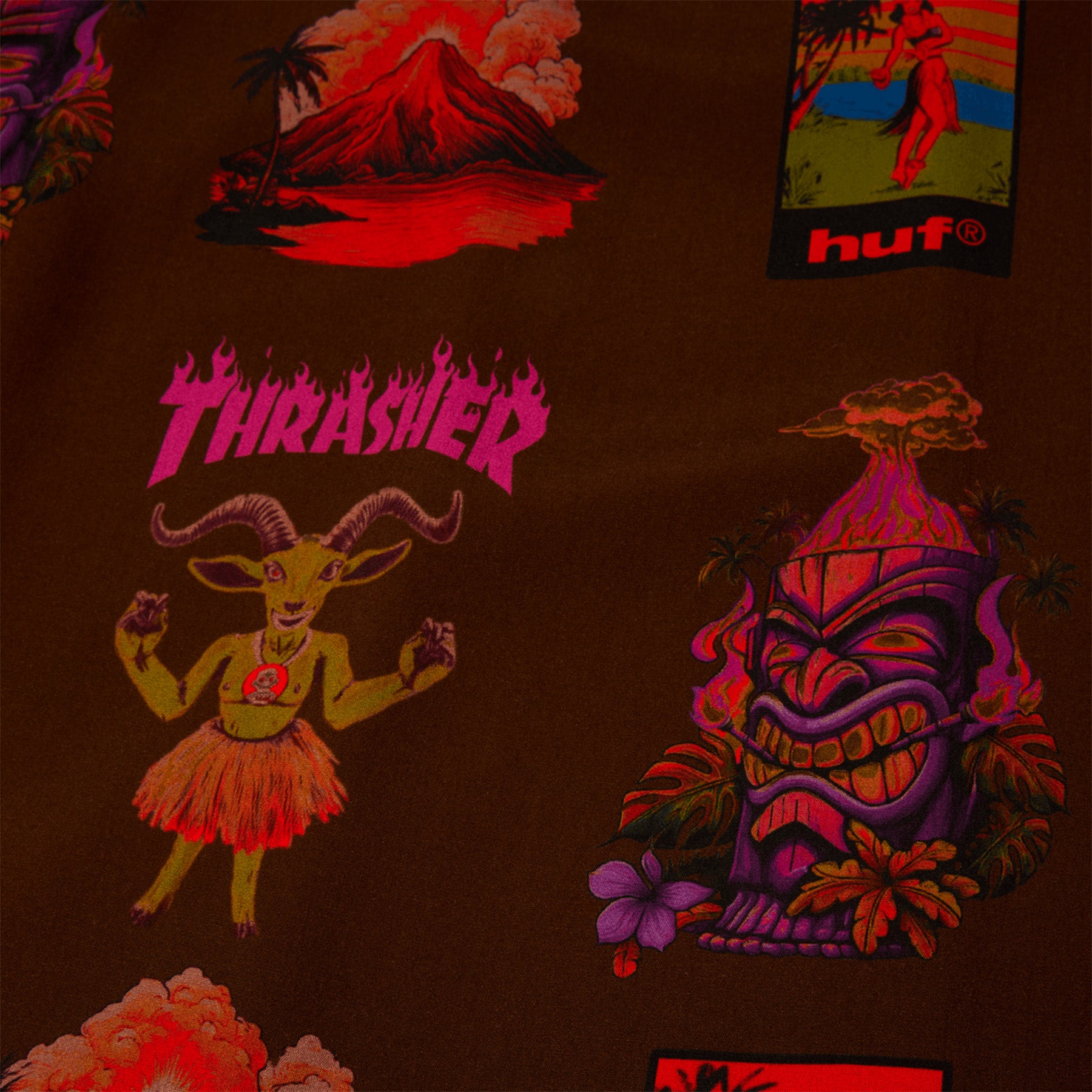 Huf x Thrasher Hawaiian Shirt
