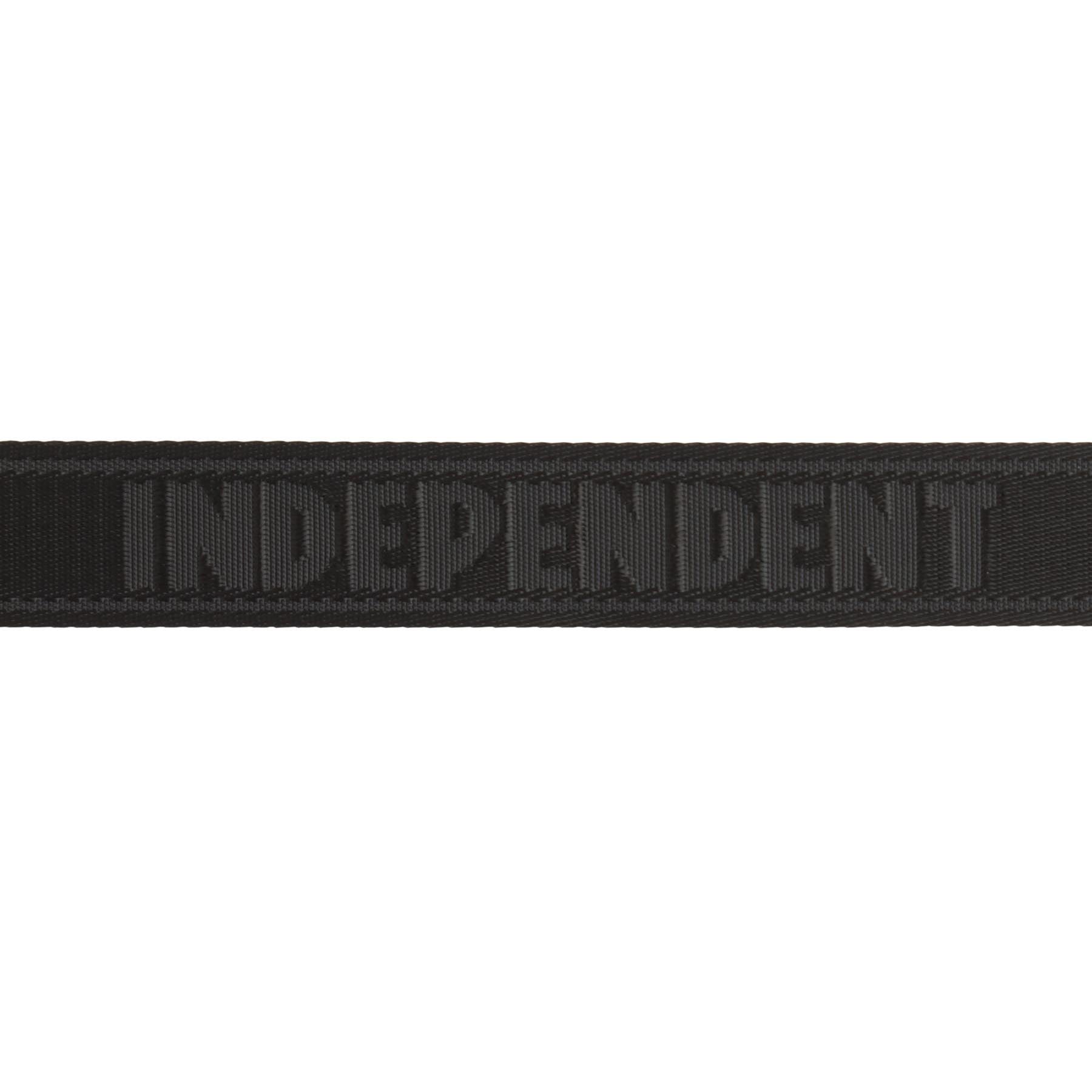 Independent Bar Repeat Web Belt Black