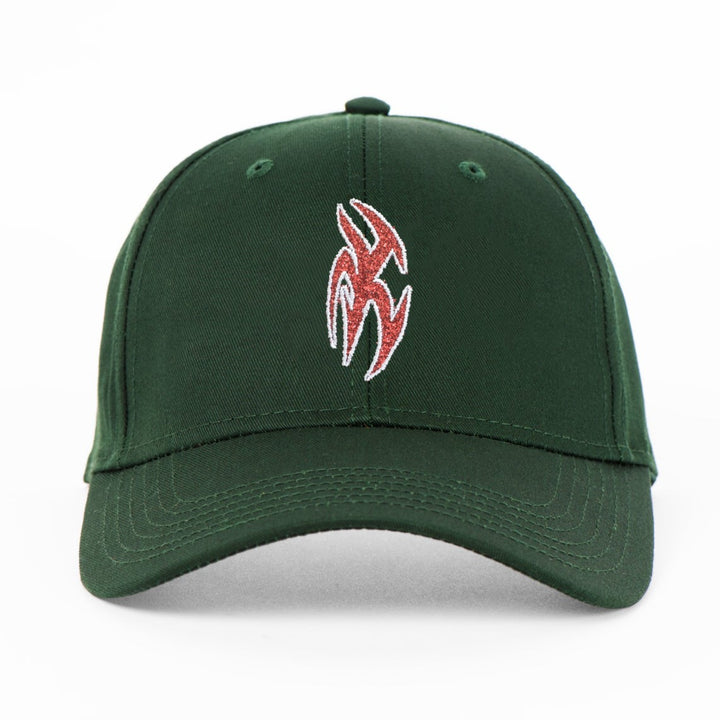 Limosine Shadow Box Hat Green/Silver Sparkle