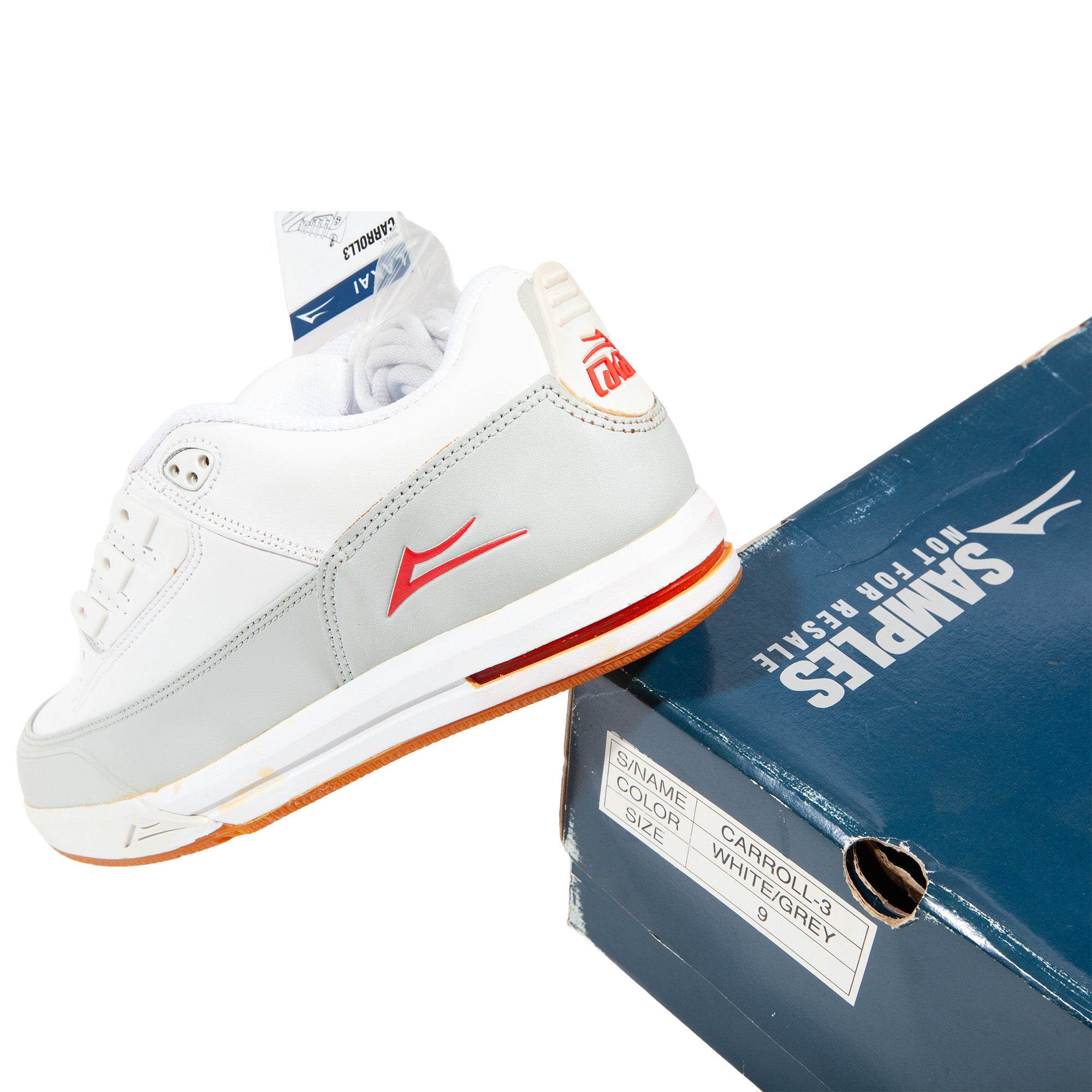 Overripe Lakai Carroll 3 White SAMPLE Size 9 2003