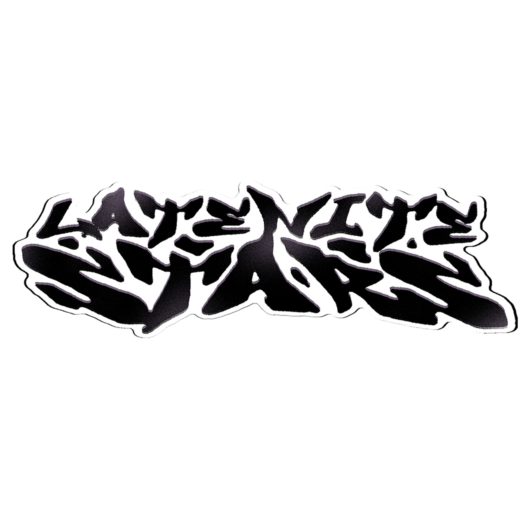 Late Nite Stars Board Sticker Black/White