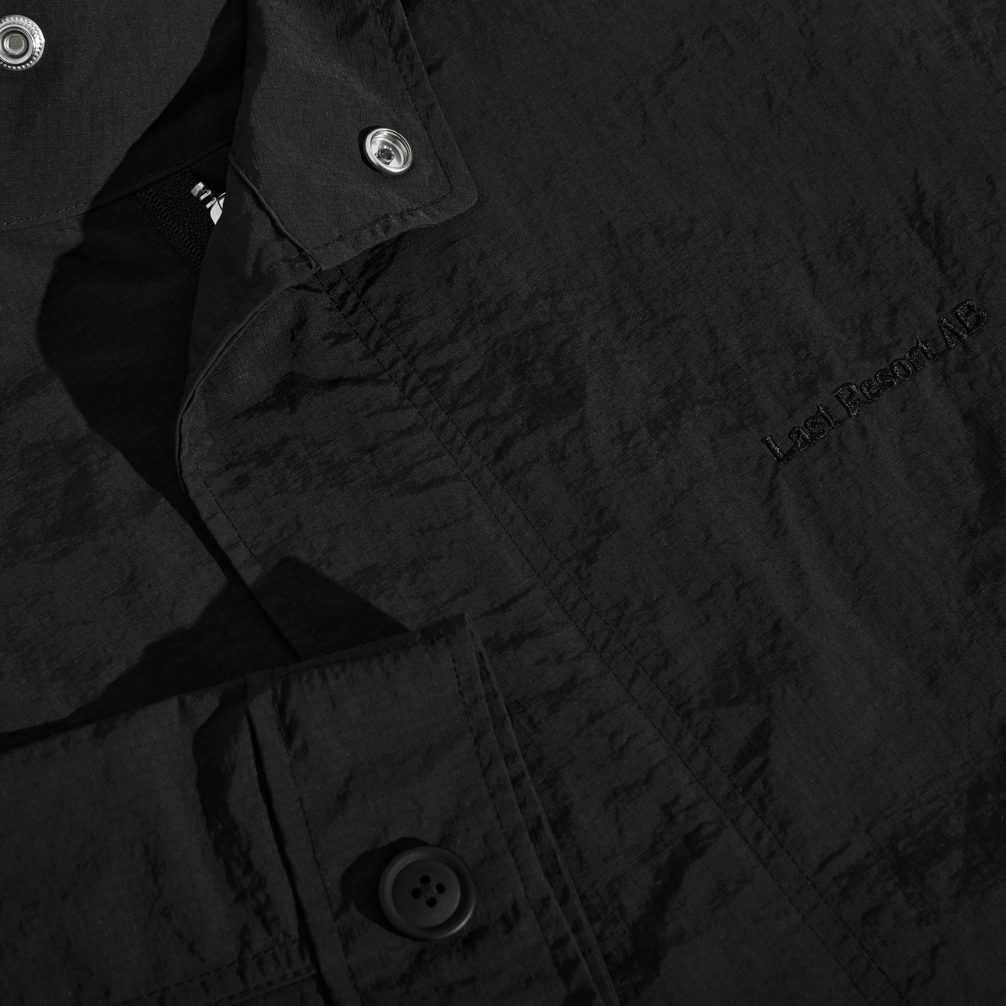 Last Resort AB Cropped Parka Black