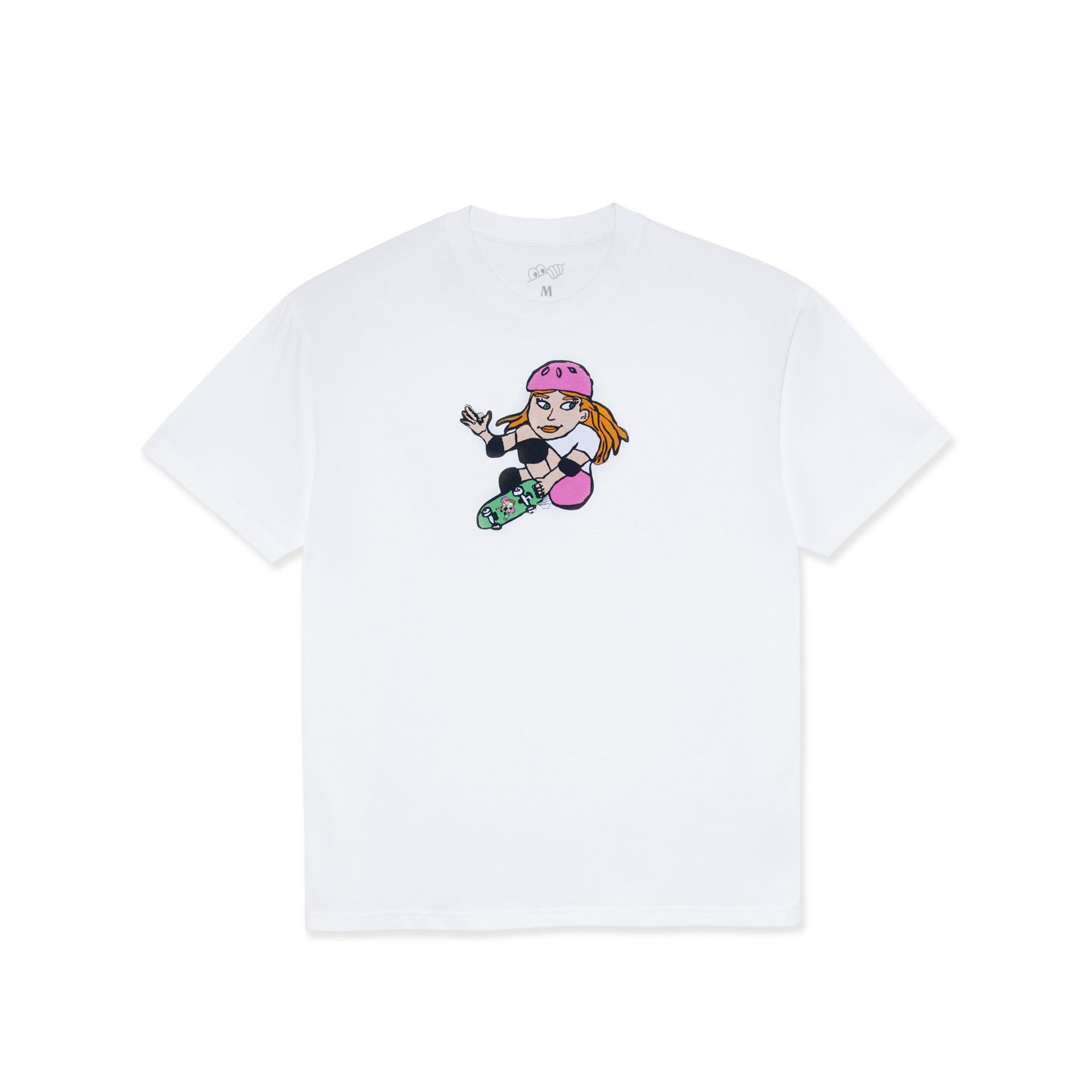 Last Resort AB Skater Skating on a Skateboard Tee (White)