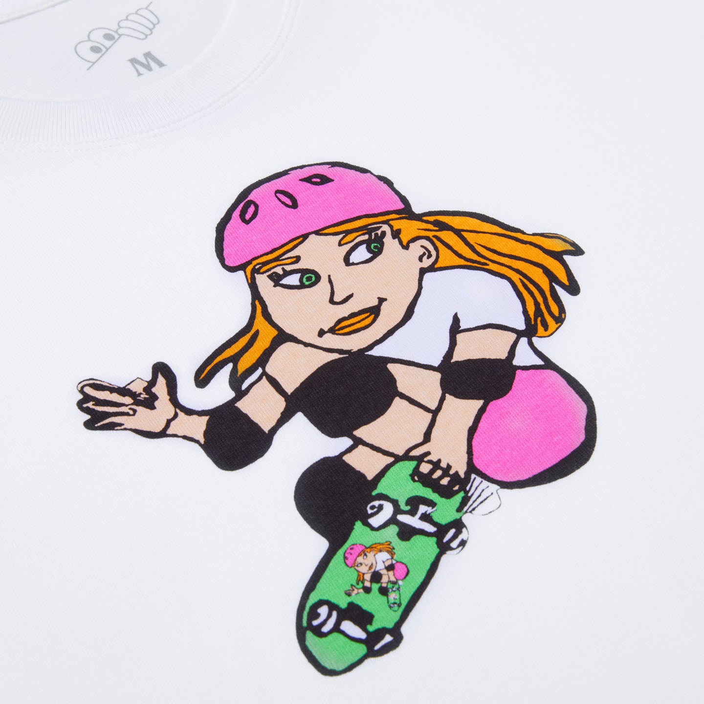 Last Resort AB Skater Skating on a Skateboard Tee (White)