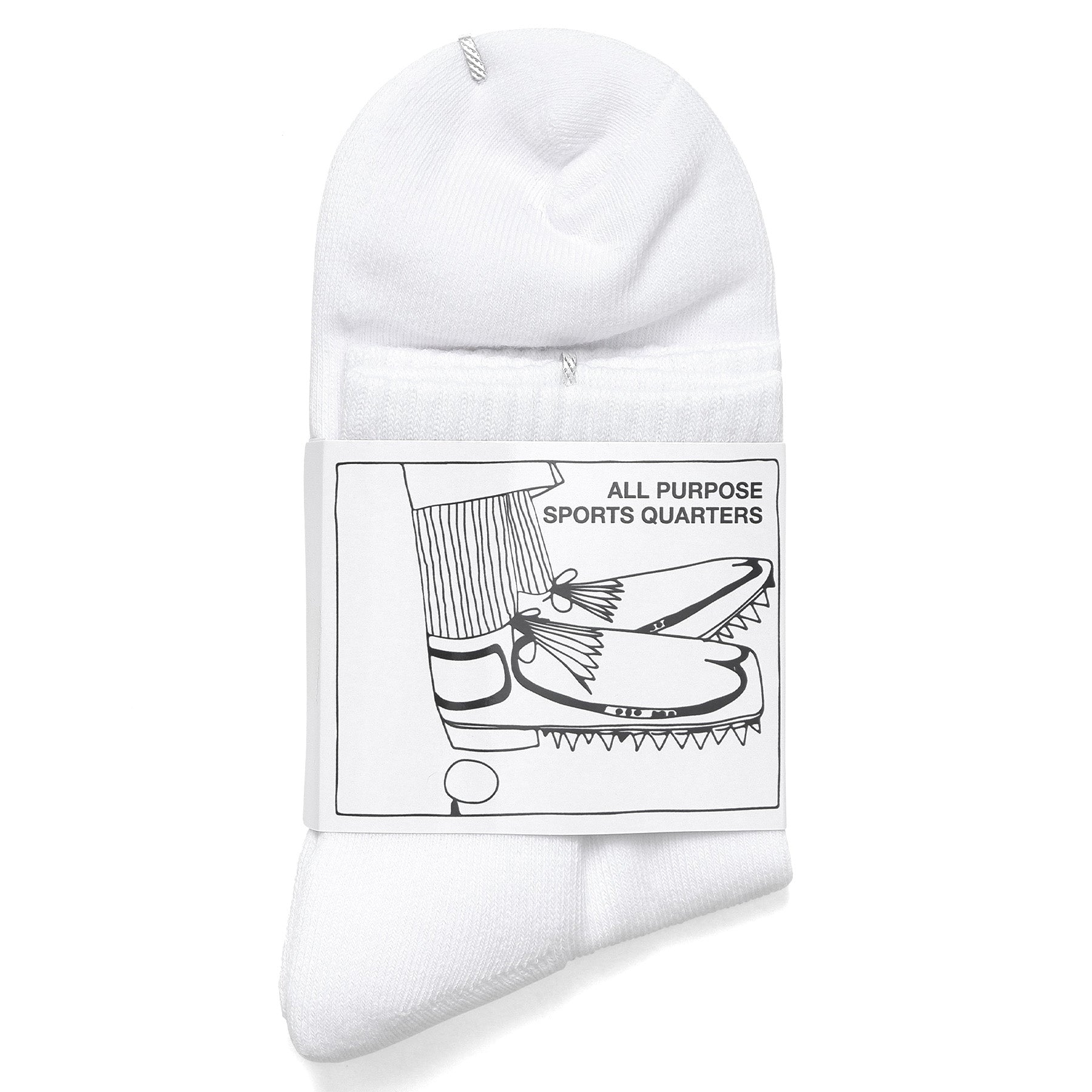 Metalwood Metal Logo Quarter Sock White/Blurple