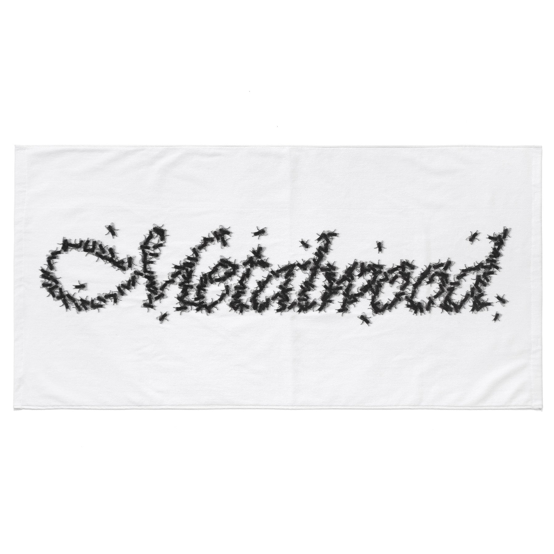 Metalwood Studio Flies Caddie Towel White